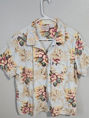 Great Northwest Clothing Company Light Blue Floral Hawaiian Shirt